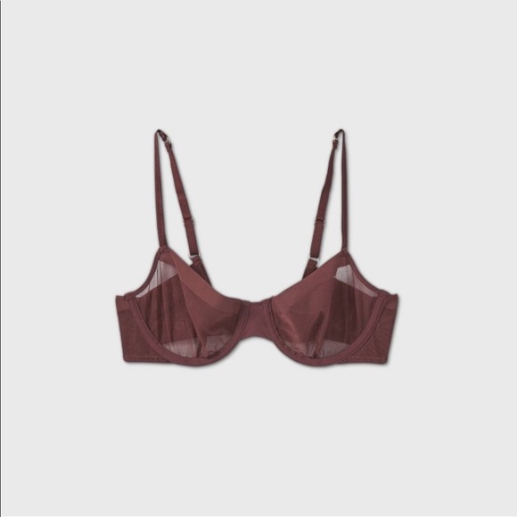 Auden Unlined Demi Coverage Underwire Bra - Picture 1 of 5